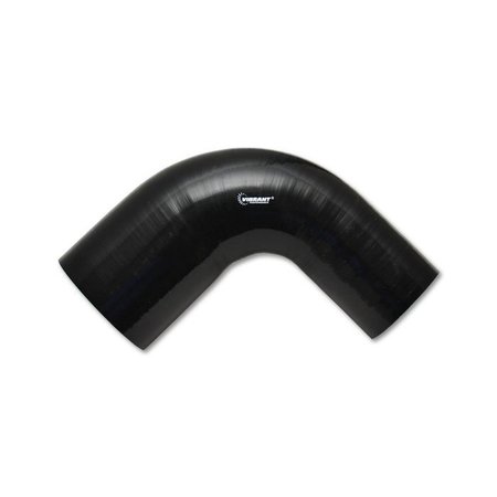 VIBRANT PERFORMANCE 4 PLY 90 DEGREE REDUCER ELBOW, 2.5IN ID X 3IN ID X 8IN LEG LENGTH - BLACK 2782